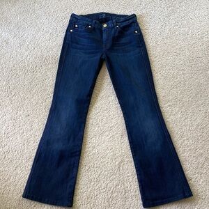 7 for all mankind size 7 A pocket bootcut dark denim jeans